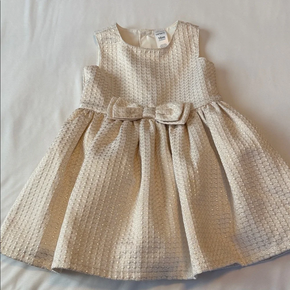 Carter's Shimmering Cream Formal Dress